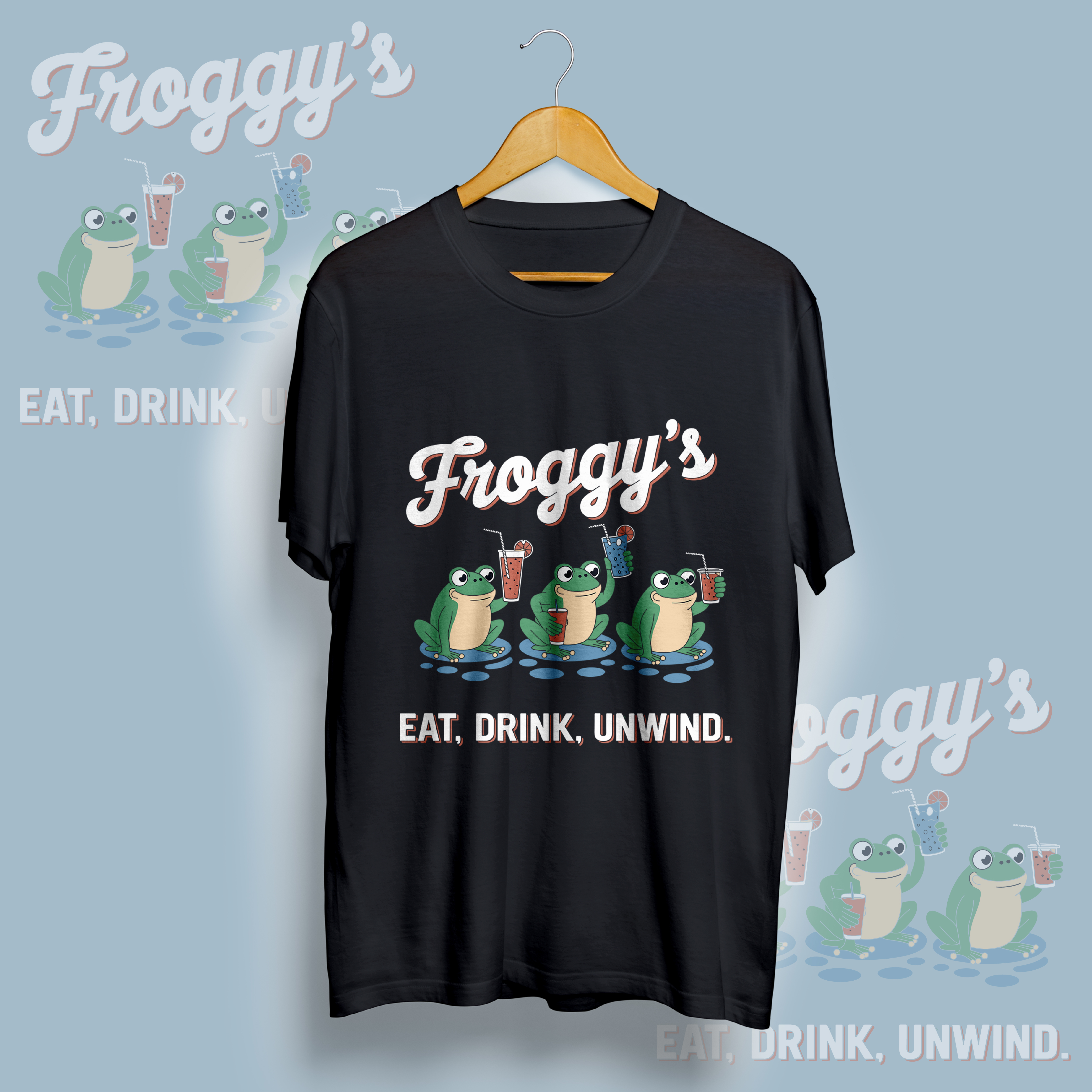 T-shirt Design by Dewantara for Froggys at the Lake | Design #34825654