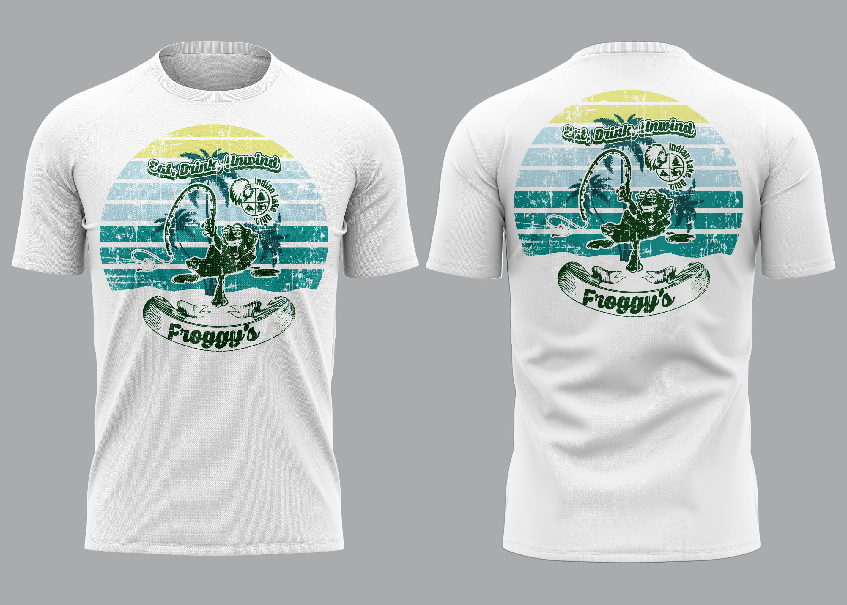 T-shirt Design by tamtama for Froggys at the Lake | Design #34780515