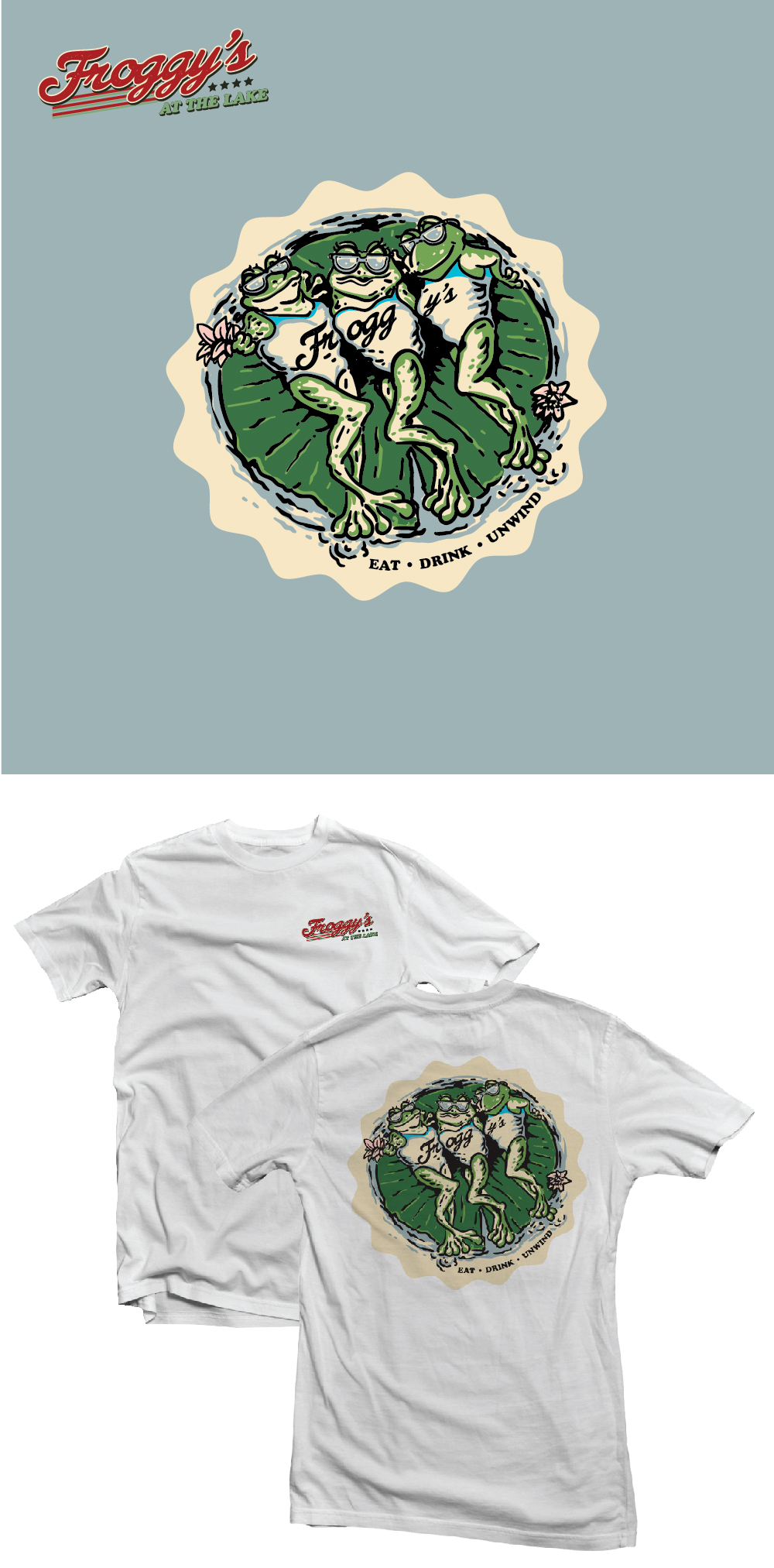 Design de T-shirt par Ngoeg pour Froggys at the Lake | Design : #35168804