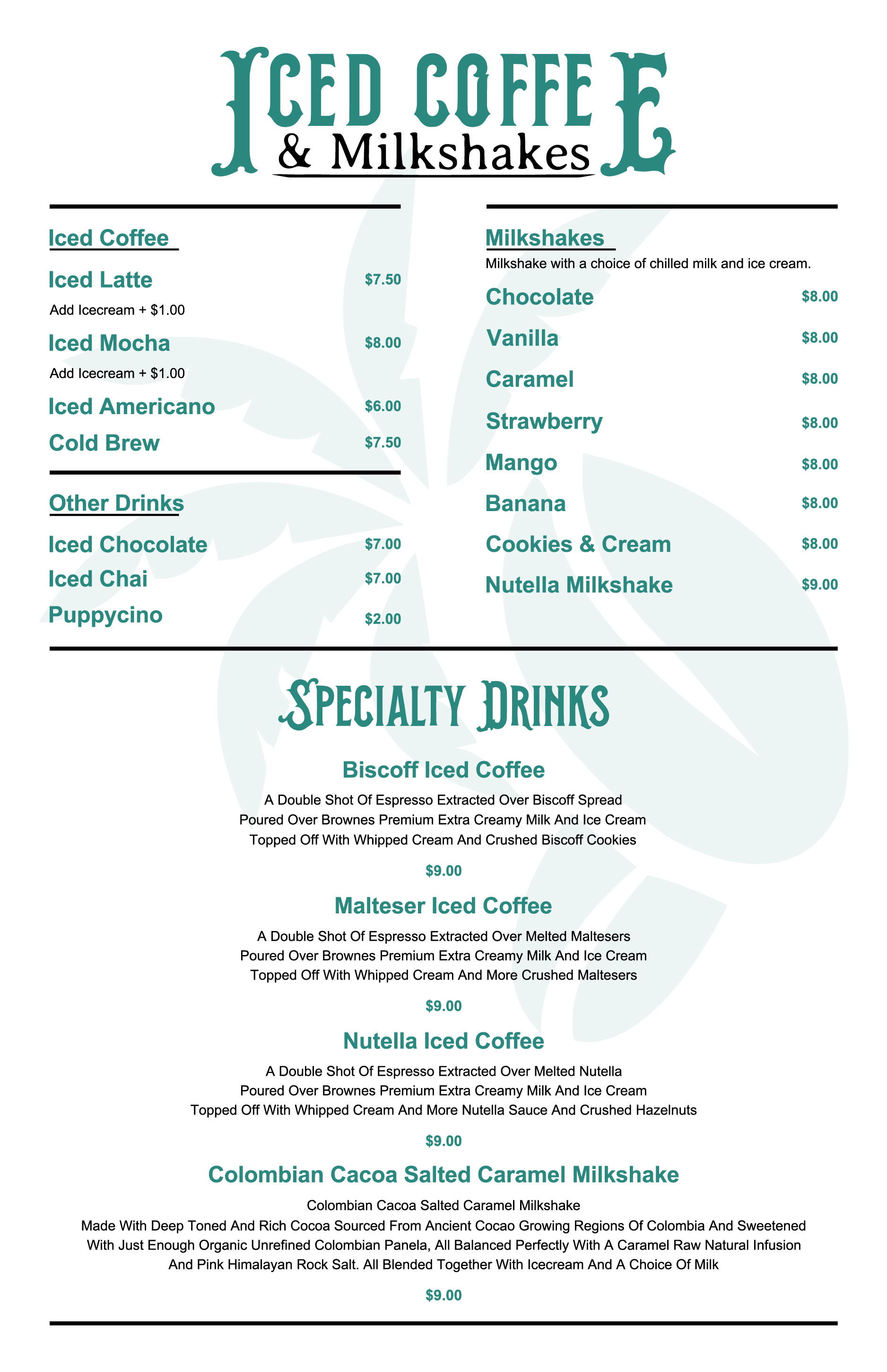 Diseño de Menú por Hanzulla wahid para este proyecto | Diseño #34771418