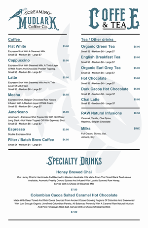 Menu Design by Hanzulla wahid for this project | Design: #34771428