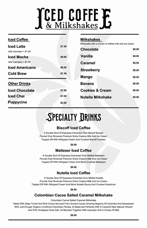 Menu Design by Hanzulla wahid for this project | Design: #34771438