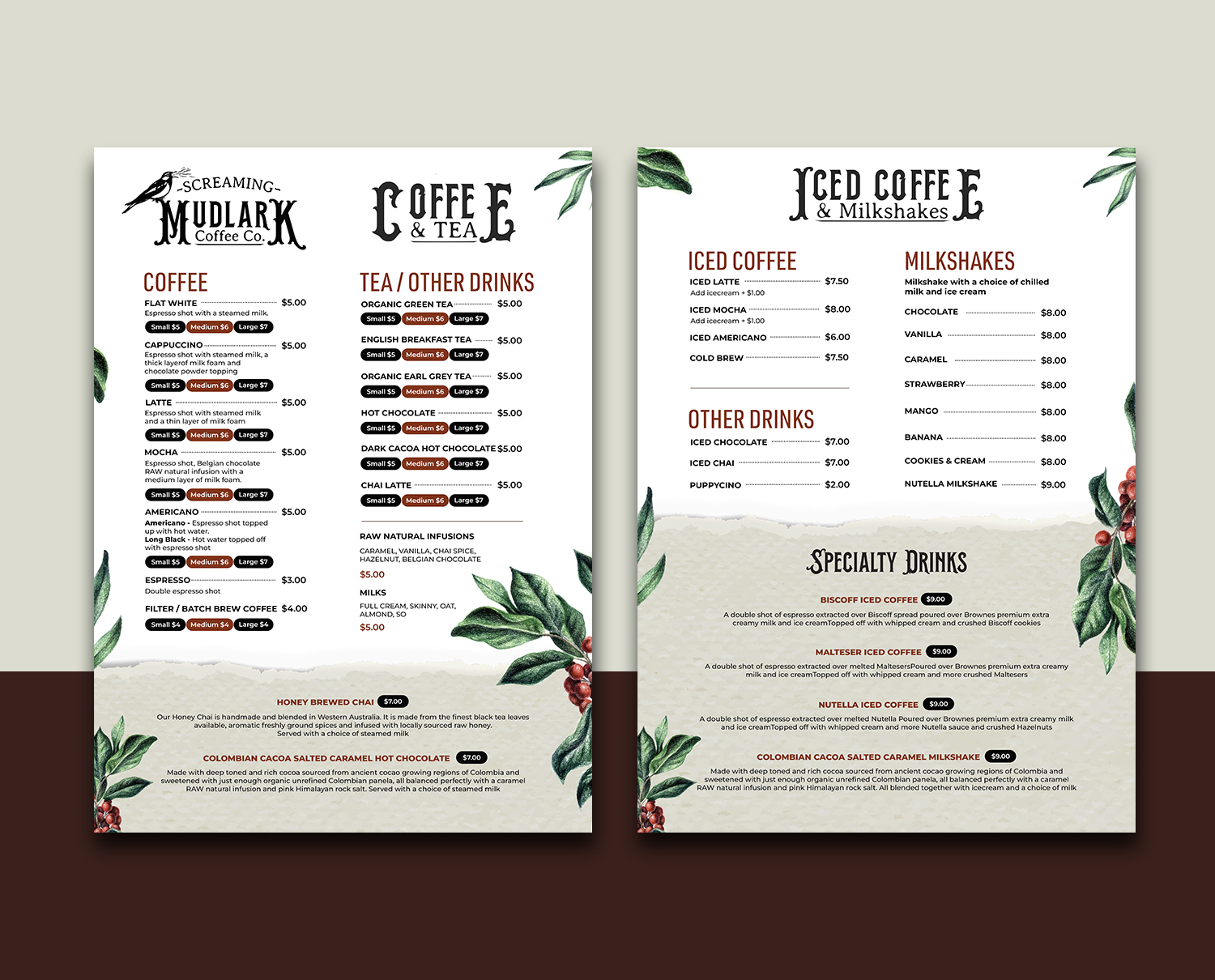 Menu Design by debdesign for this project | Design #34784526