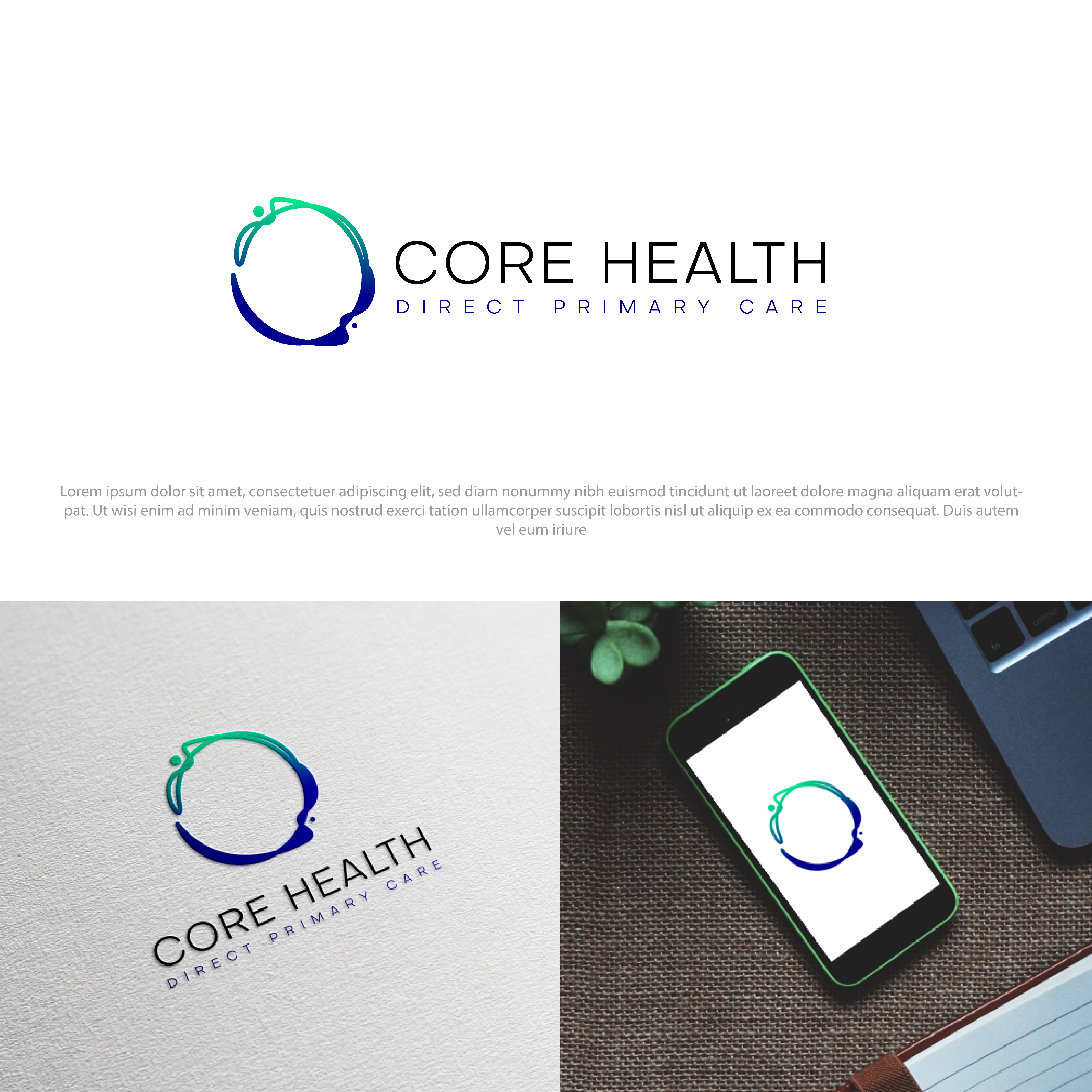 Diseño de Logo por AbhishekkM'24 para Core Health, PLLC | Diseño #34770733