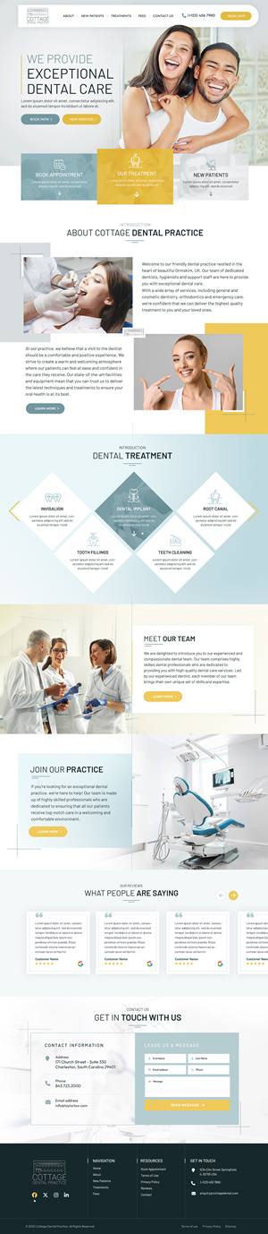 Web-Design von Blue Sparrow für cottage dental practice | Design: #34840901