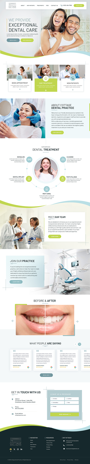 Web-Design von Blue Sparrow für cottage dental practice | Design: #34845232