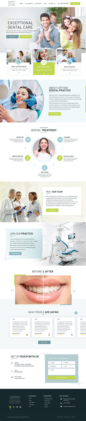 Web-Design von Blue Sparrow für cottage dental practice | Design: #34845270