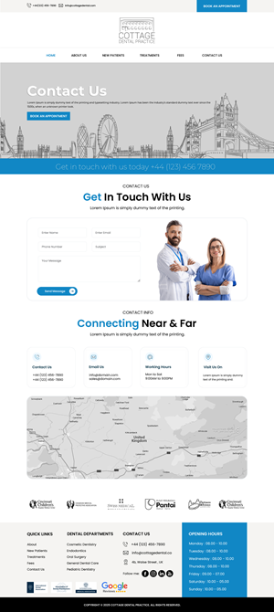 Web Design by BWS01 for cottage dental practice | Design: #34783359