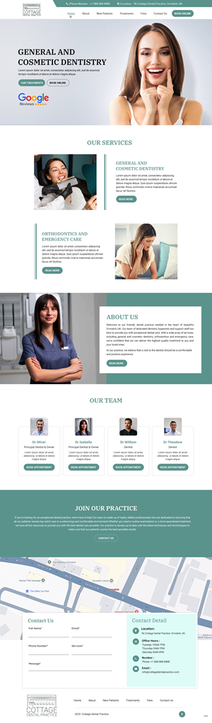 Web Design by pb for cottage dental practice | Design: #34784723
