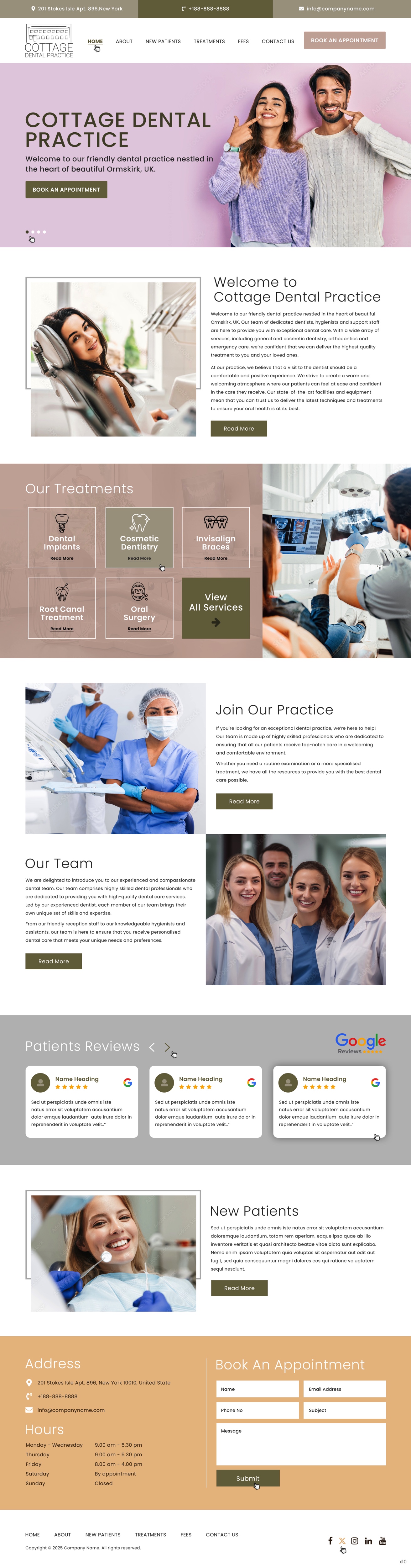 Web Design by pb for cottage dental practice | Design #34784724
