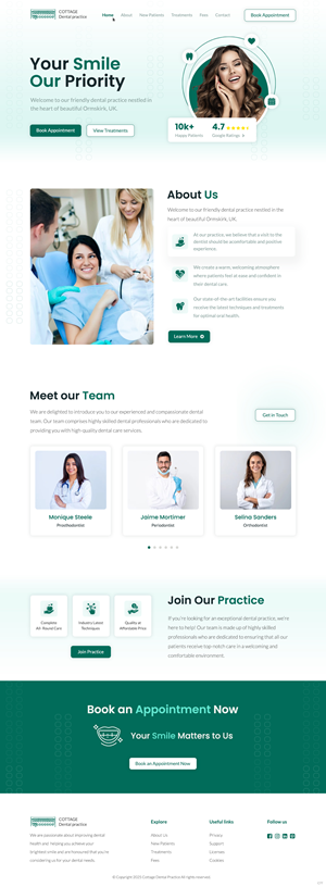 Web Design by pb for cottage dental practice | Design: #34784725