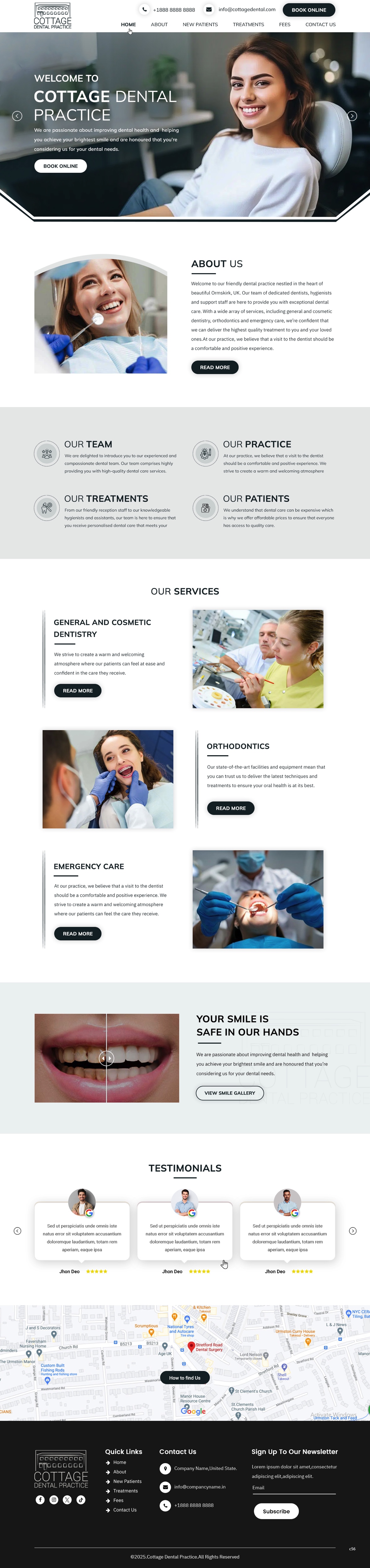 Web Design by pb for cottage dental practice | Design #34784740