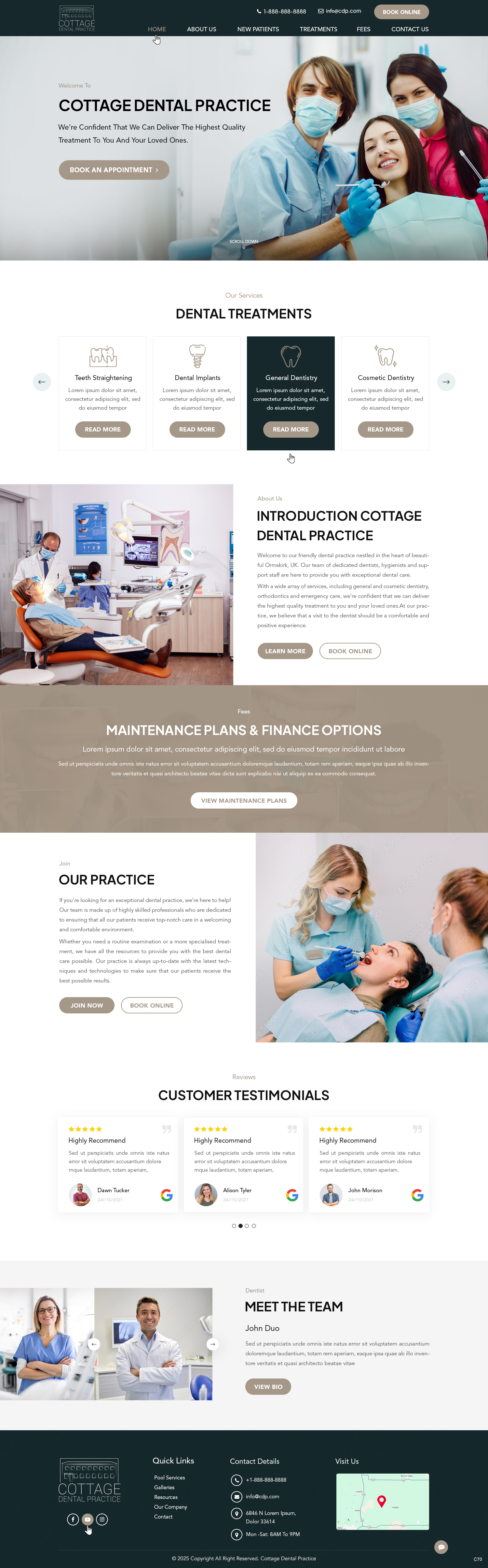 Web Design by pb for cottage dental practice | Design #34784746