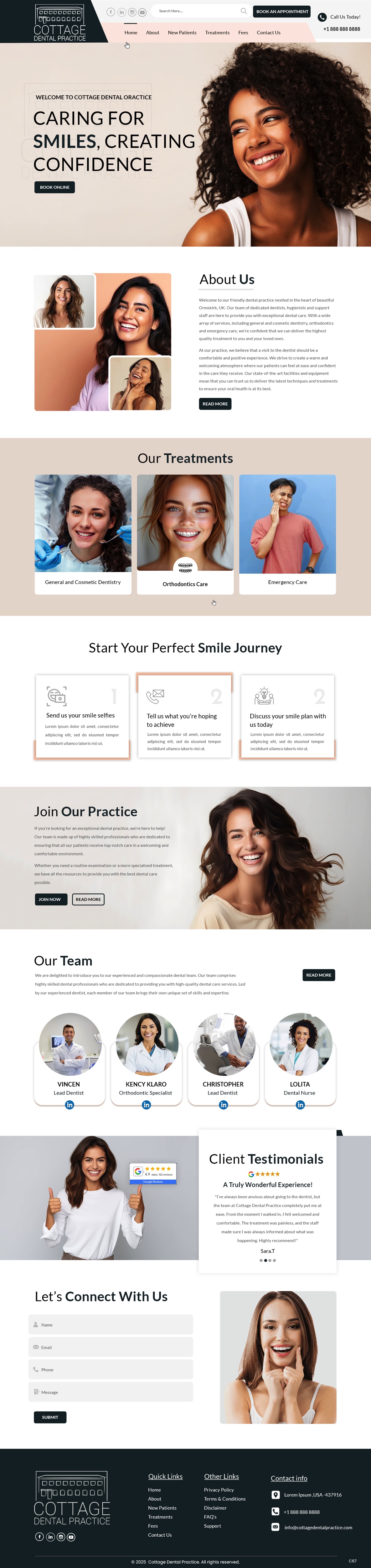 Web Design by pb for cottage dental practice | Design #34784748