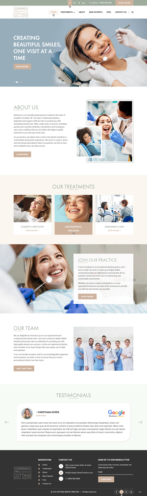 Web-Design von pb für cottage dental practice | Design: #34784752
