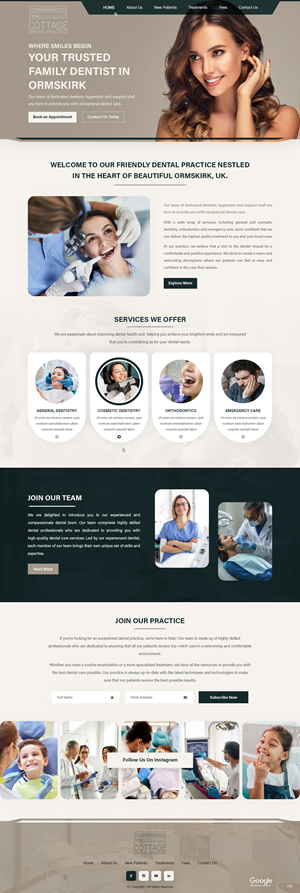 Web-Design von pb für cottage dental practice | Design: #34784757