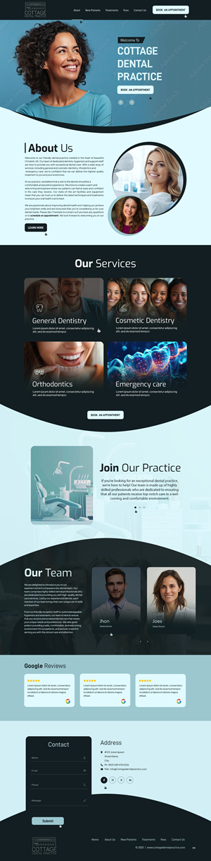 Web Design by pb for cottage dental practice | Design: #34784760