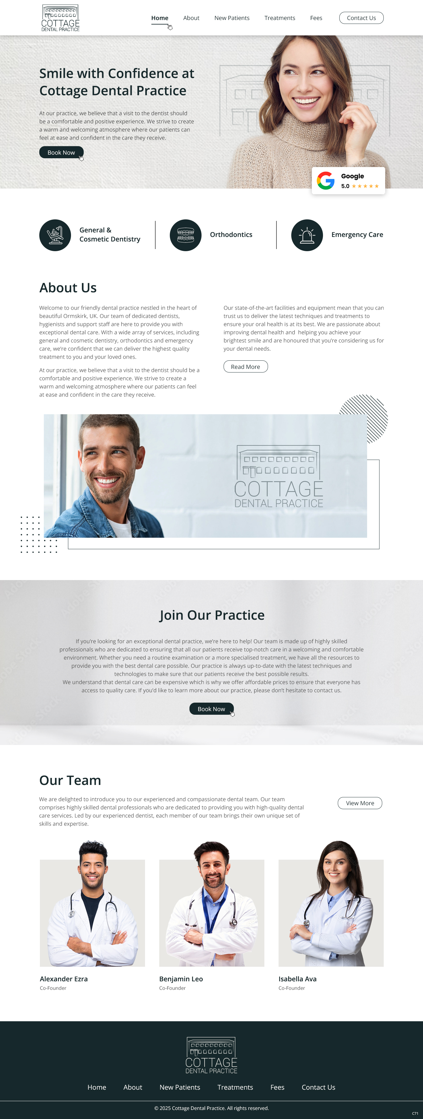 Web Design by pb for cottage dental practice | Design #34784761