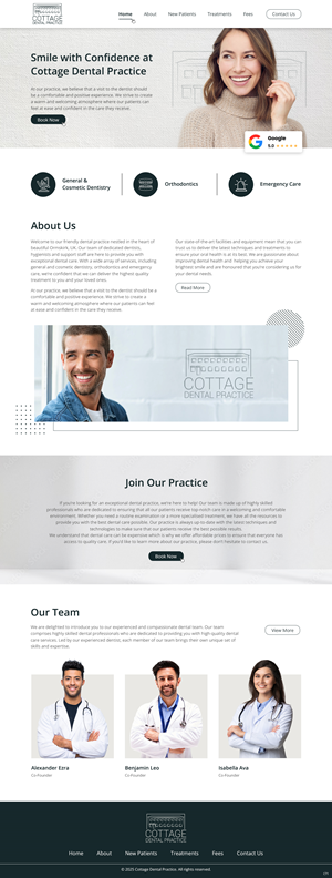 Web Design by pb for cottage dental practice | Design: #34784761