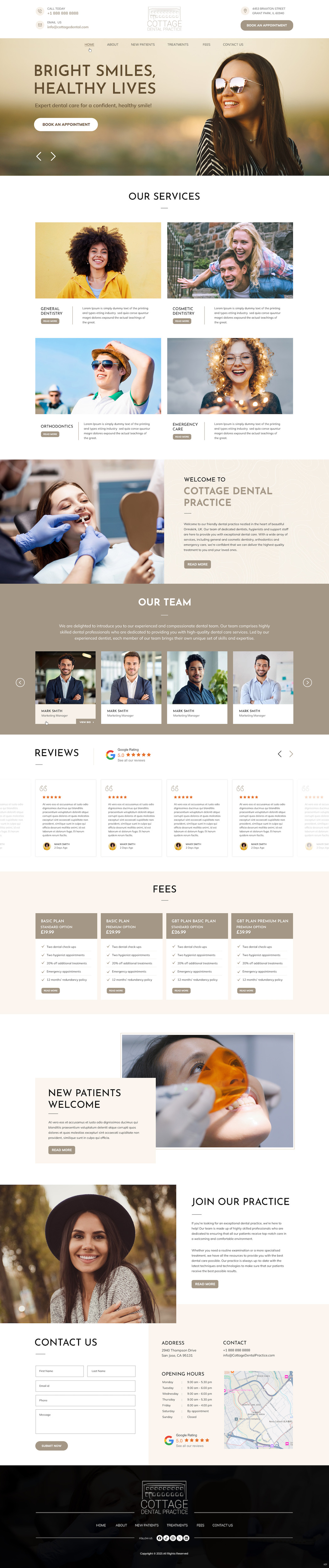 Web Design by pb for cottage dental practice | Design #34881899