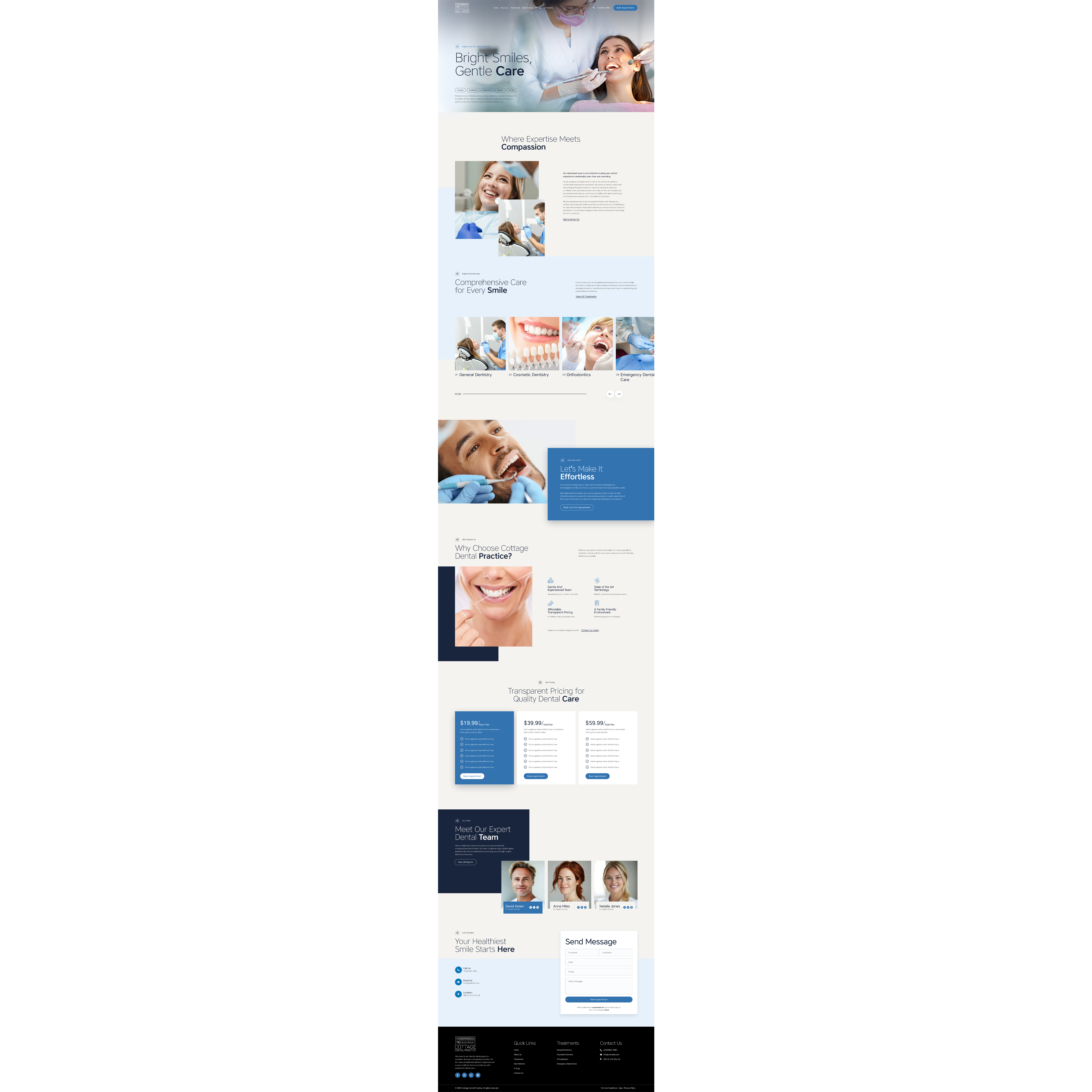 Web-Design von Digital Craftsman für cottage dental practice | Design #34920950