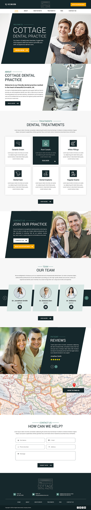 Web-Design von Creations Box 2015 für cottage dental practice | Design: #34852001