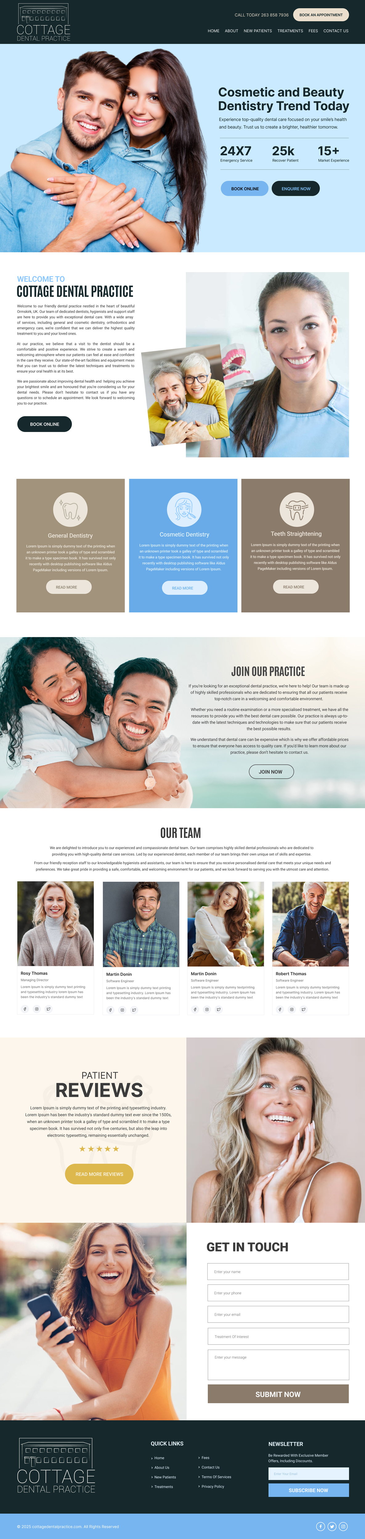 Web Design by Dream Logo Design for cottage dental practice | Design #34840839