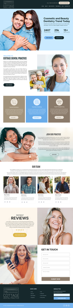 Web Design by Dream Logo Design for cottage dental practice | Design: #34840839