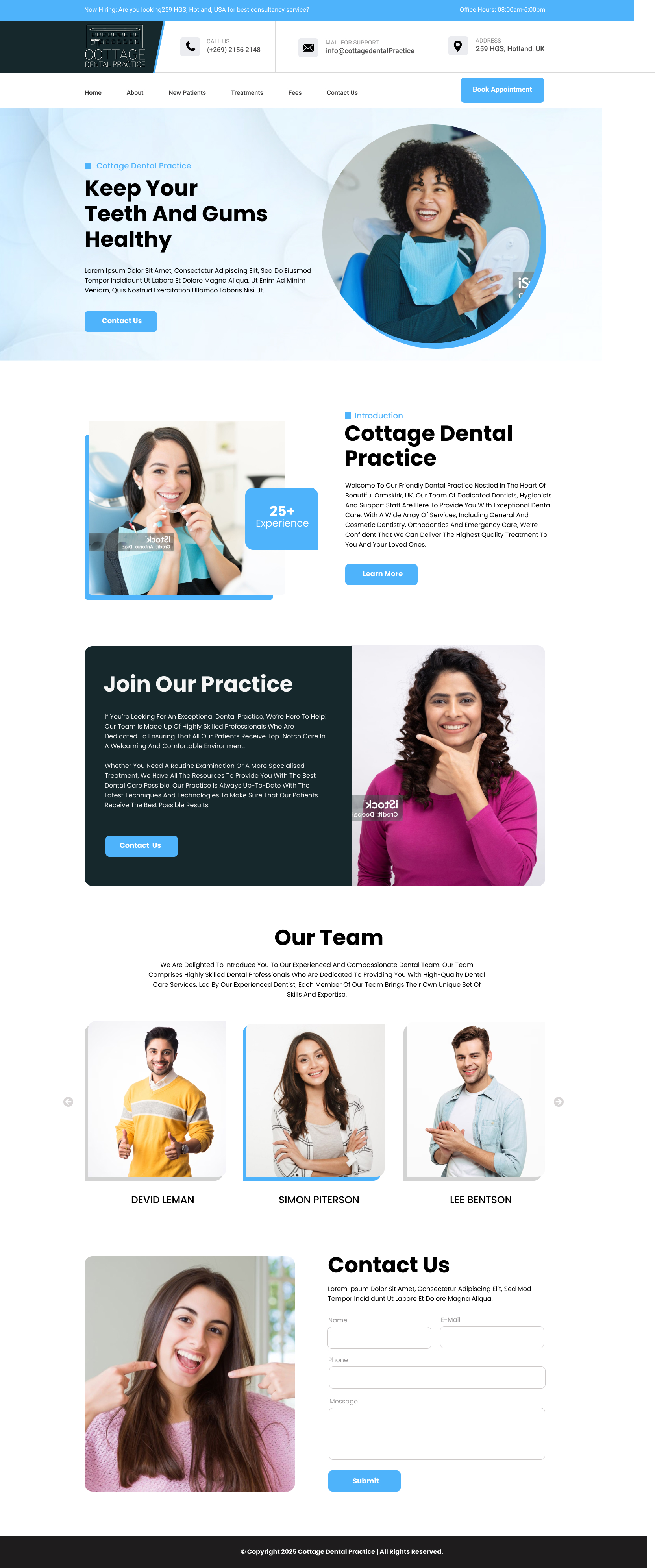 Web Design by Dream Logo Design for cottage dental practice | Design #34862108