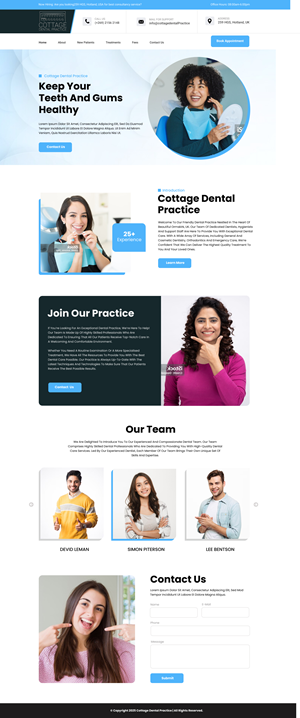 Web Design by Dream Logo Design for cottage dental practice | Design: #34862108