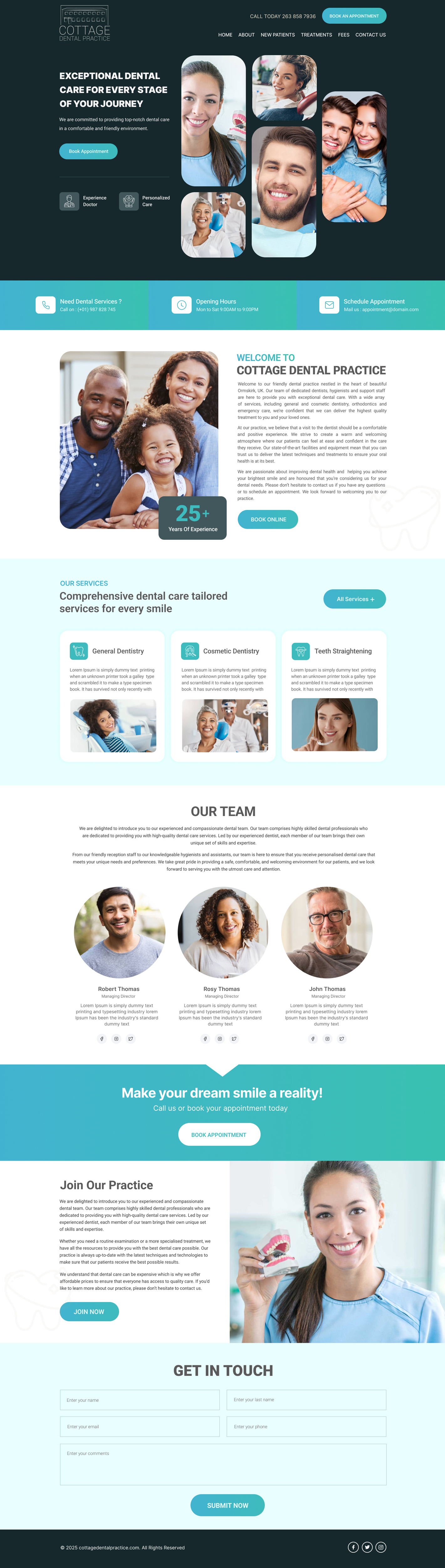 Web Design by Dream Logo Design for cottage dental practice | Design #34862109