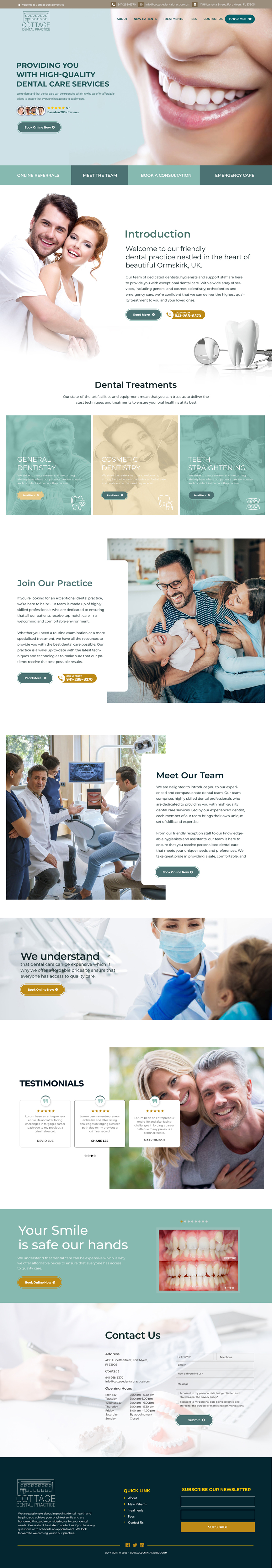 Web Design by Dream Logo Design for cottage dental practice | Design #34877245
