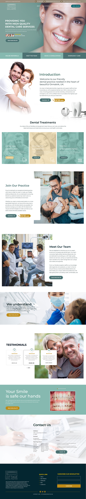 Web Design by Dream Logo Design for cottage dental practice | Design: #34877247