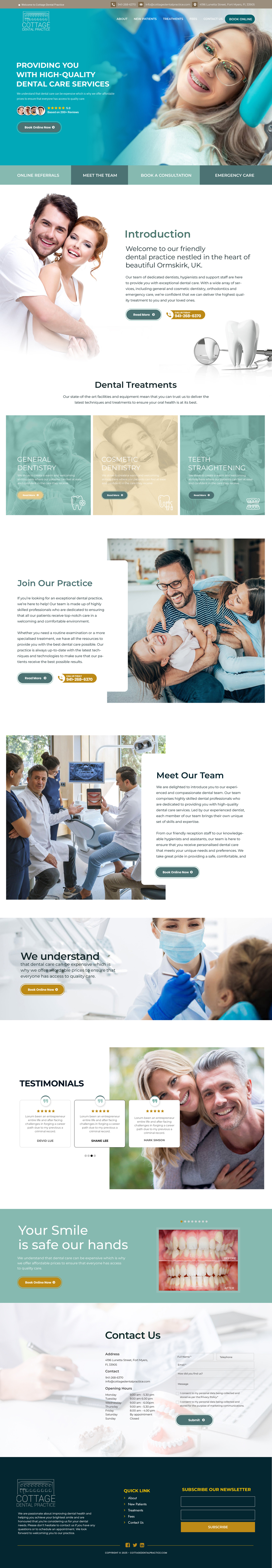 Web Design by Dream Logo Design for cottage dental practice | Design #34877248