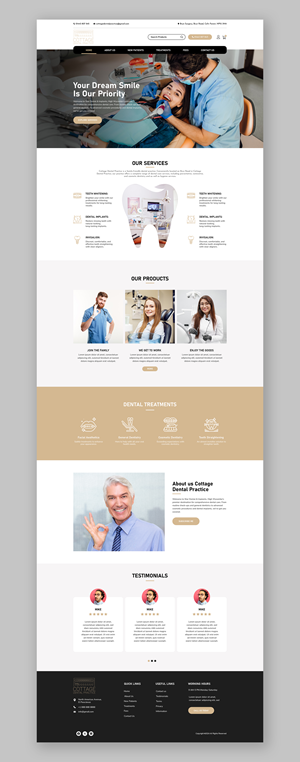 Web Design by Titan Solbiz for cottage dental practice | Design: #34786020