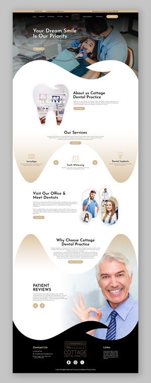 Web Design by Titan Solbiz for cottage dental practice | Design: #34786021