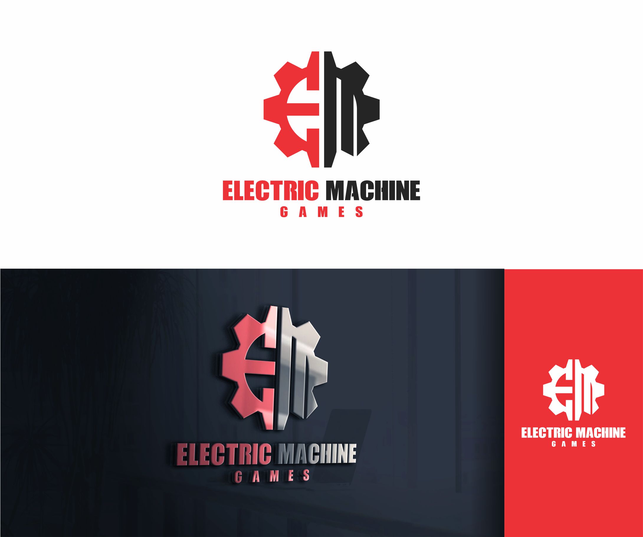 Logo Design by alkaline for Electric Machine Games | Design #34774163
