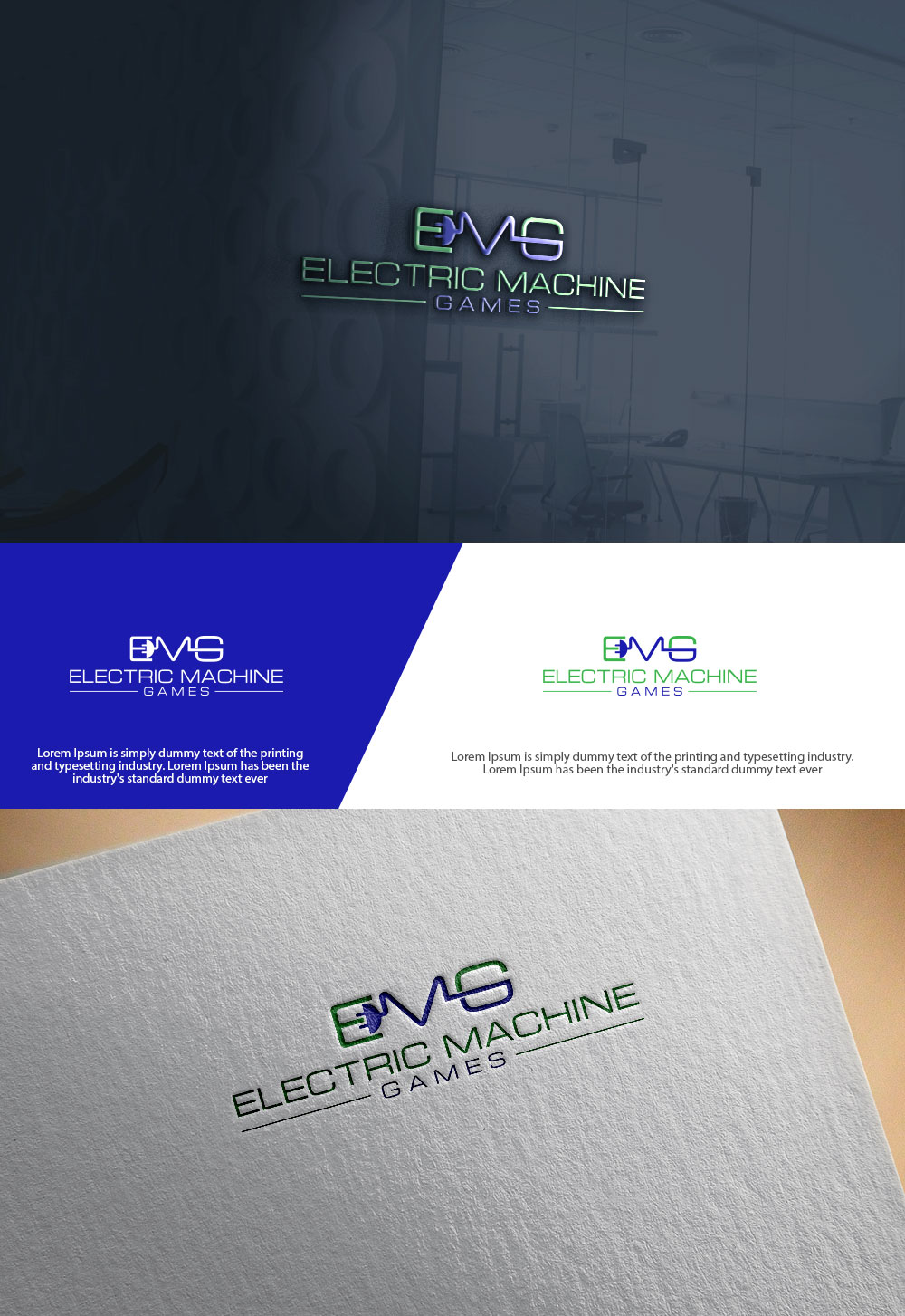 Logo Design by sulemani  creation for Electric Machine Games | Design #34773299