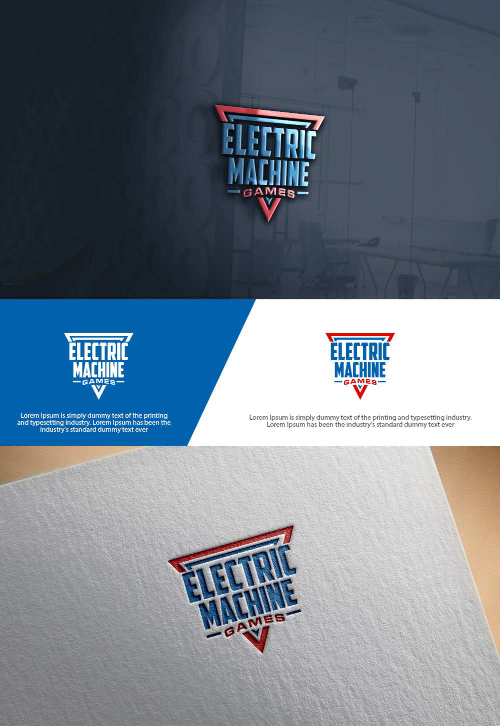 Logo Design by sulemani  creation for Electric Machine Games | Design #34776141