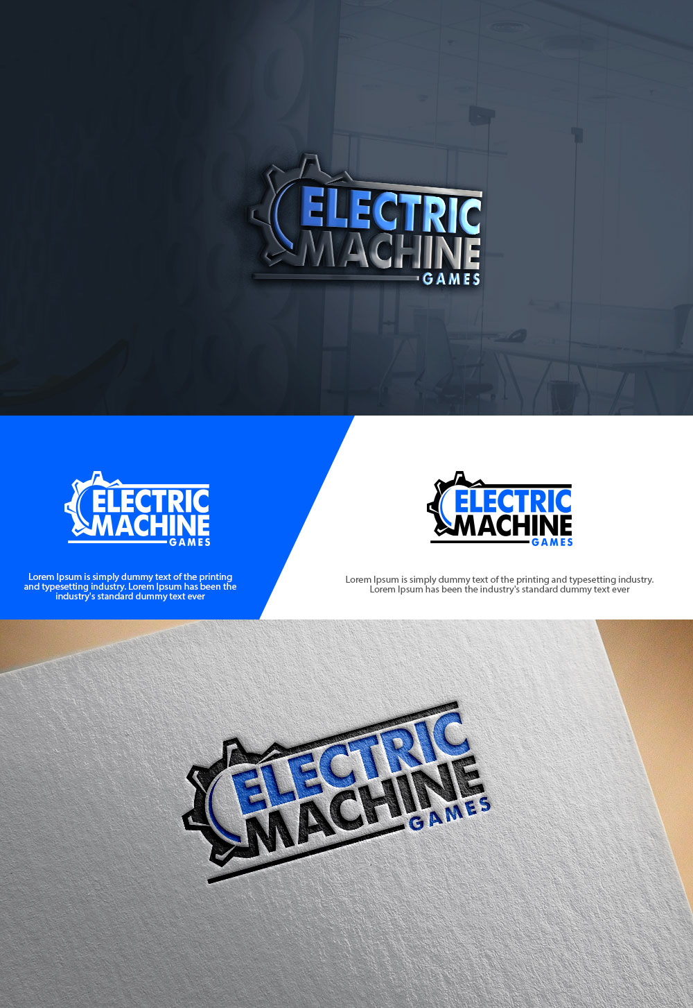 Logo Design by sulemani  creation for Electric Machine Games | Design #34776142