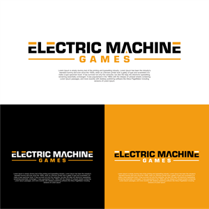 Logo Design by diego costa for Electric Machine Games | Design: #34775548