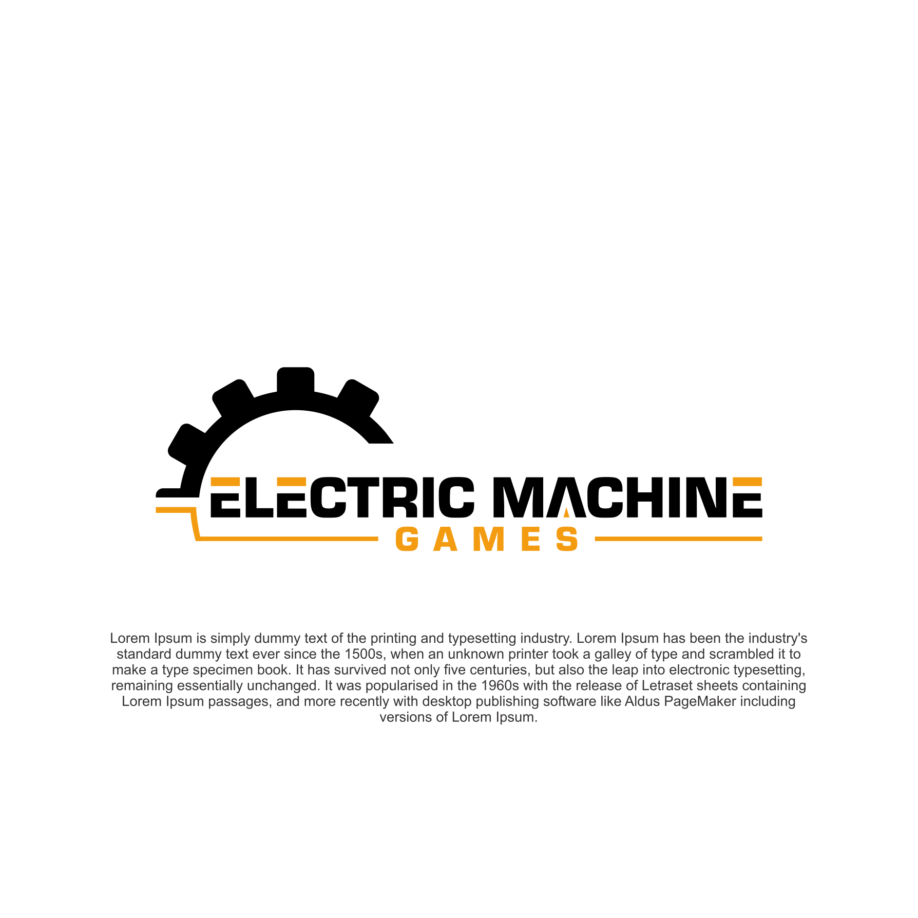 Logo Design by diego costa for Electric Machine Games | Design #34775606