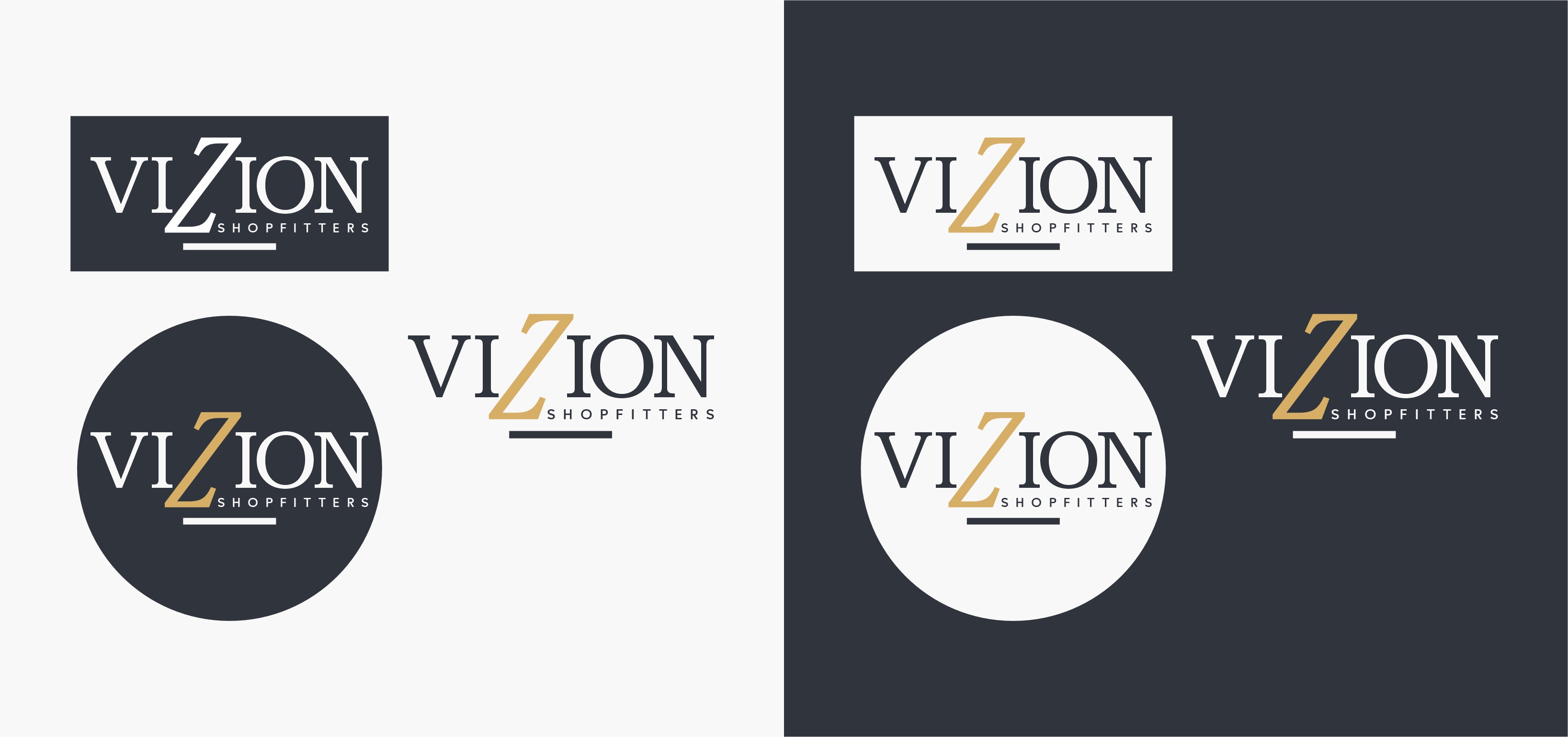 Logo Design by erikdesign for Vizion Shopfitters | Design #34772359