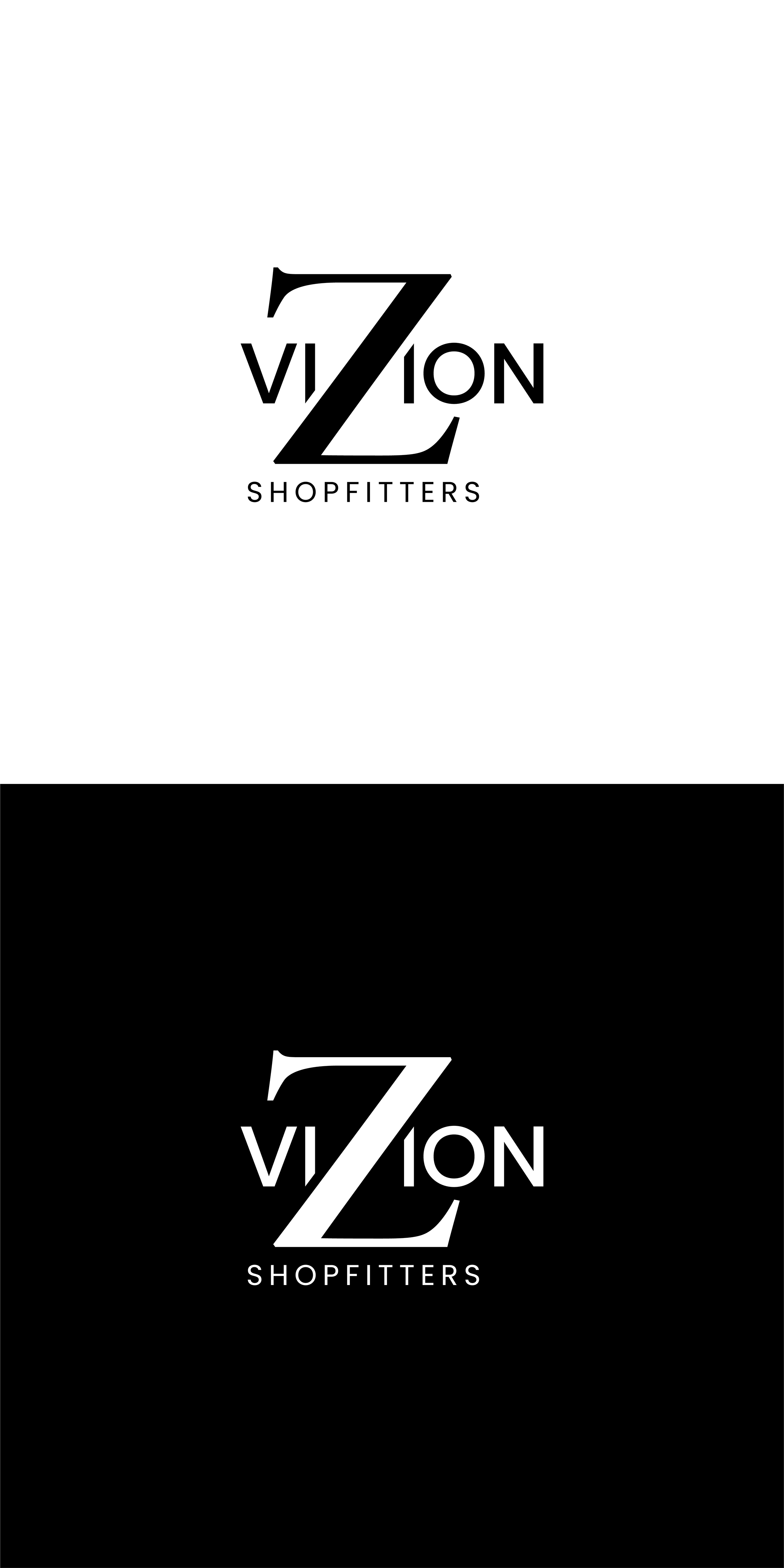 Logo Design by Rush Advertising for Vizion Shopfitters | Design #34773137