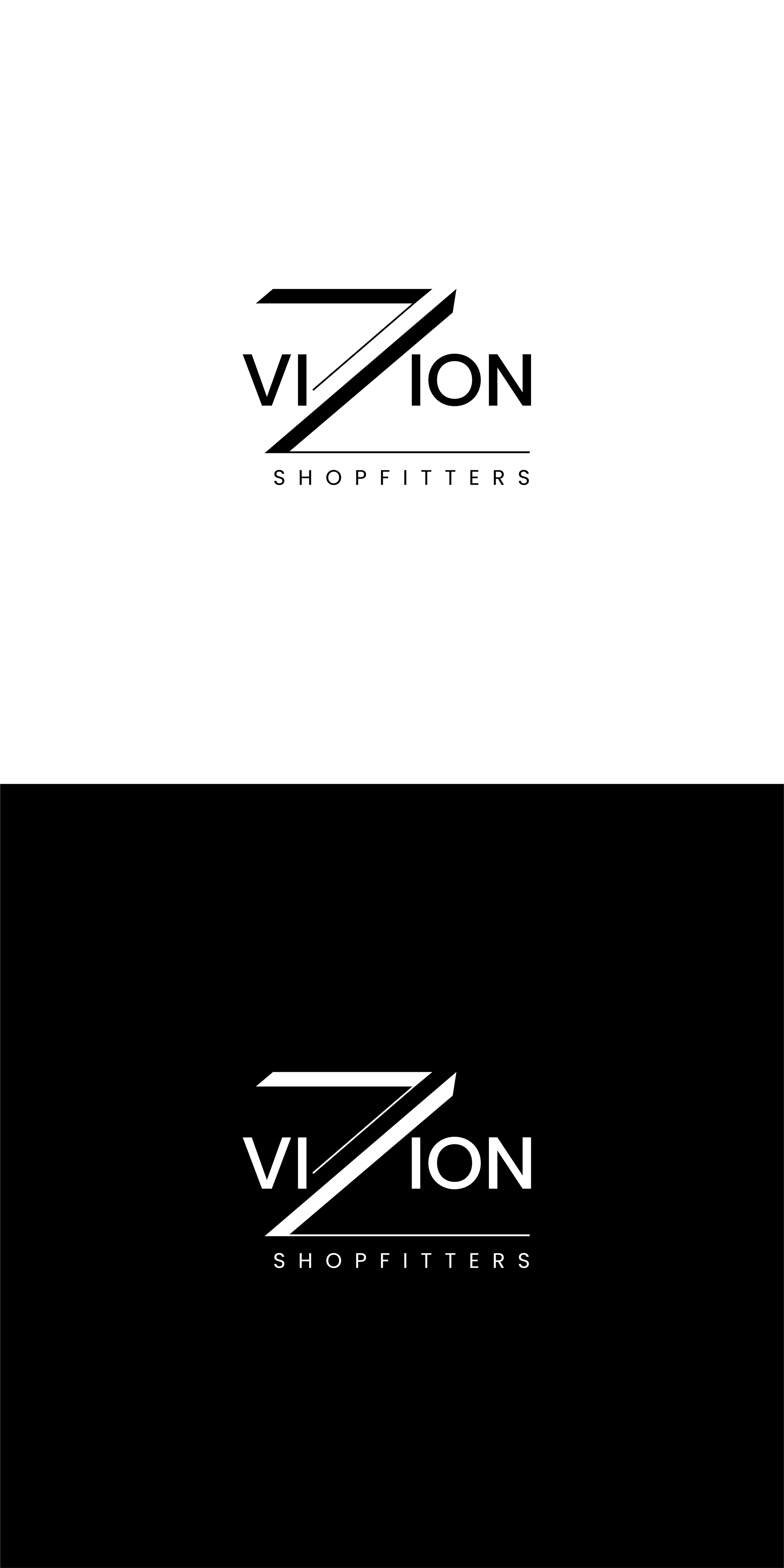 Logo Design by Rush Advertising for Vizion Shopfitters | Design #34773138
