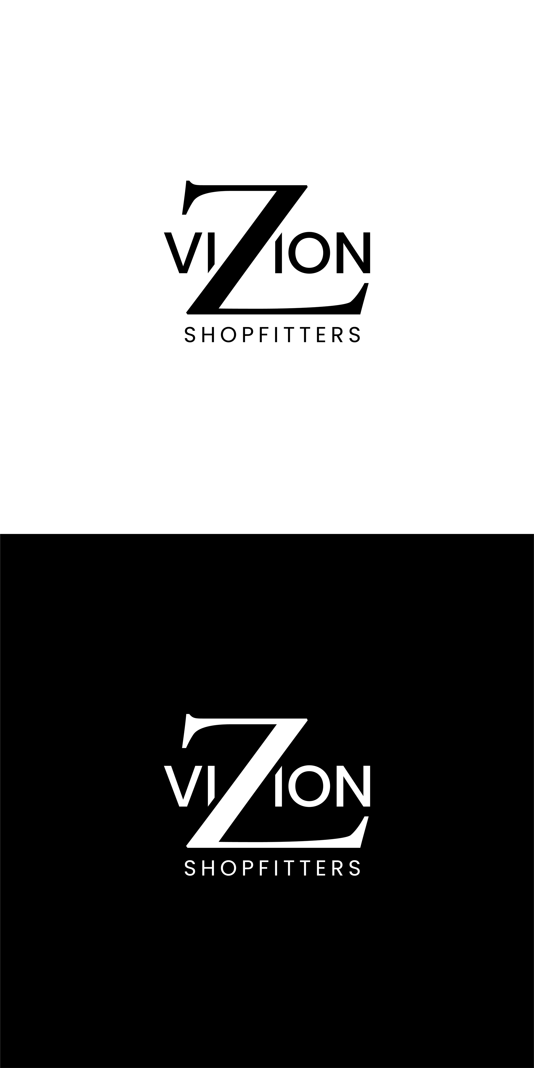 Logo Design by Rush Advertising for Vizion Shopfitters | Design #34773139