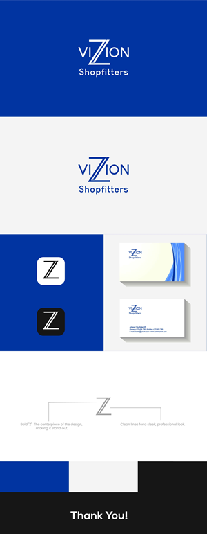 Logo Design by Harry Creative for Vizion Shopfitters | Design: #34782172