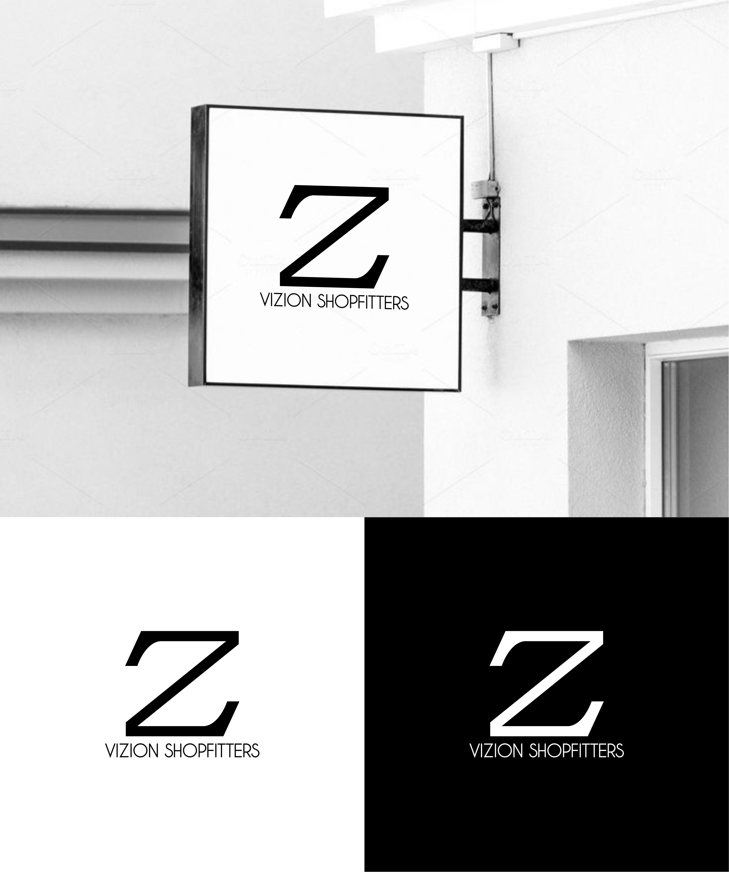 Logo Design by ander sky dc for Vizion Shopfitters | Design #34781037