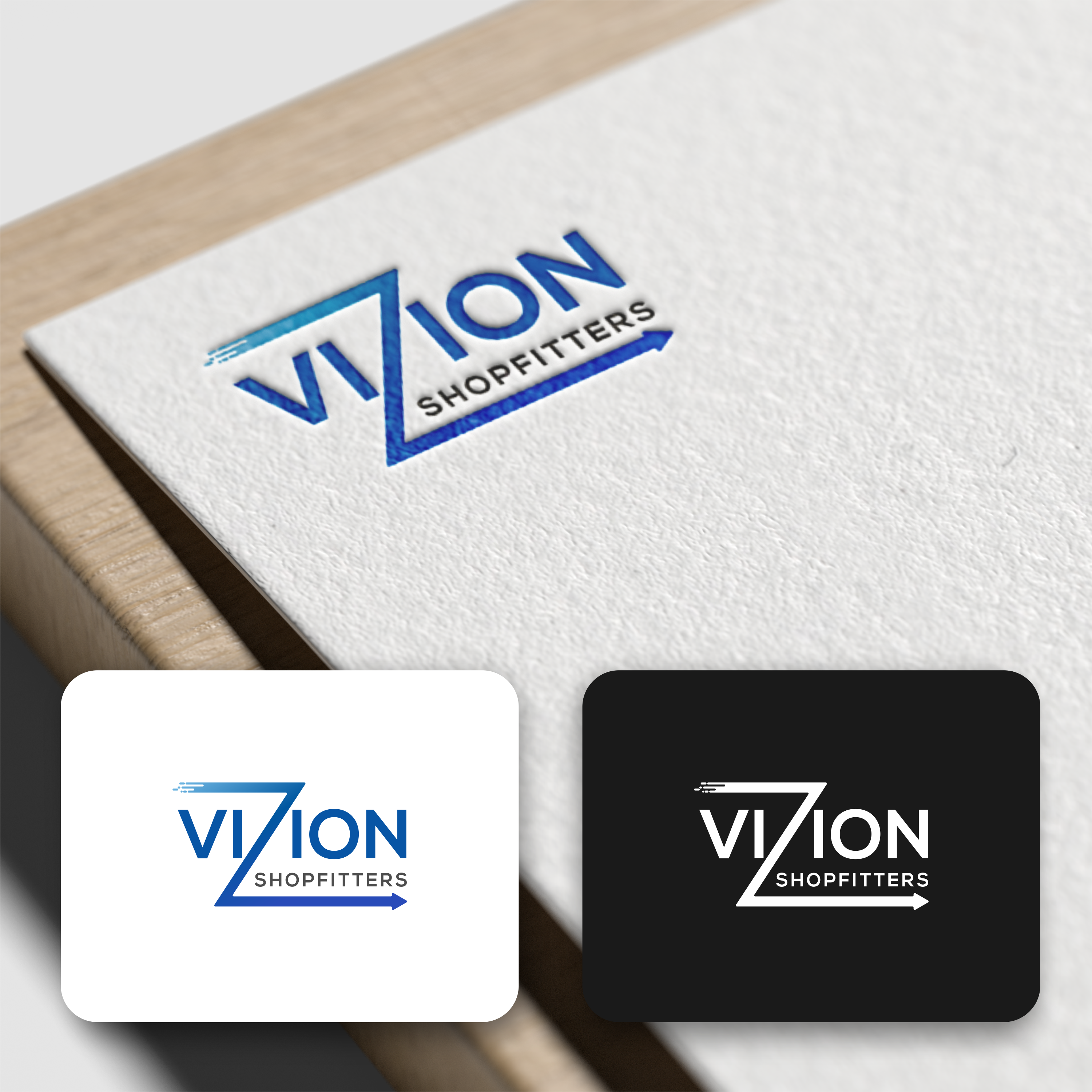 Diseño de Logo por Seblak_Studio para Vizion Shopfitters | Diseño #34771957