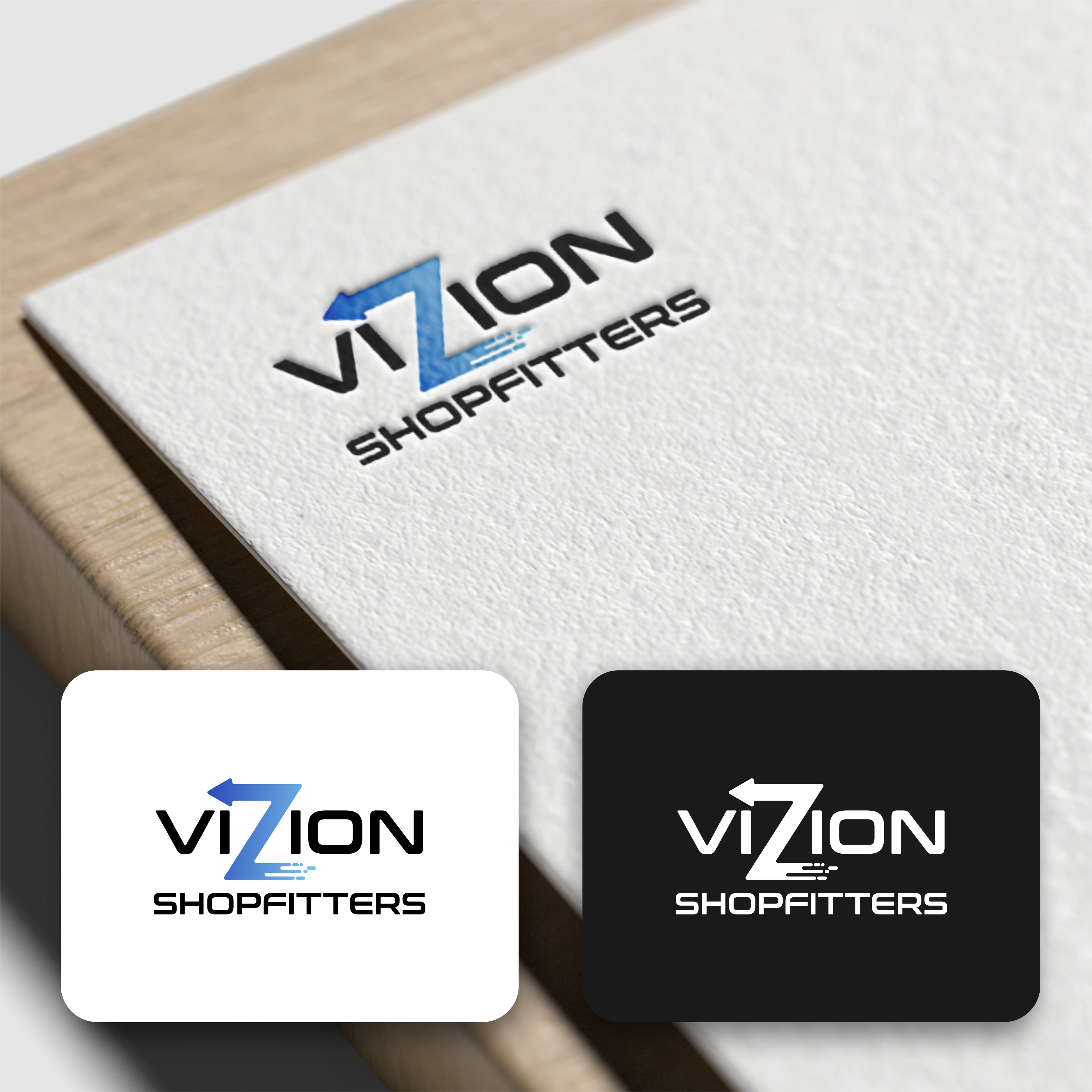 Logo Design by Seblak_Studio for Vizion Shopfitters | Design #34771959
